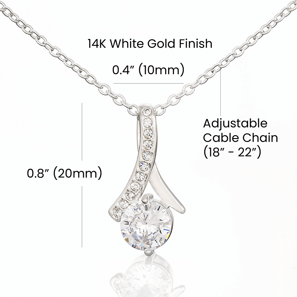 To My Mom Alluring Beauty Necklace | Cat Lover Mother's Day Gift