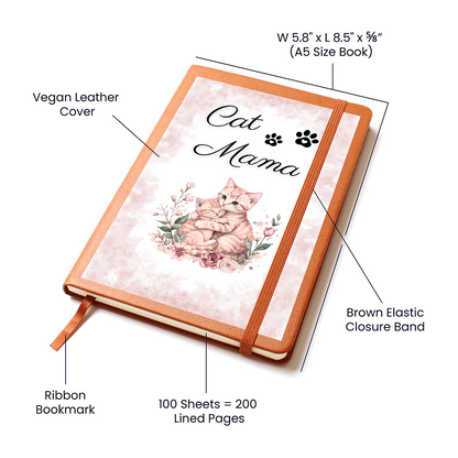 Gift Journal with Personalized Note for Cat Moms