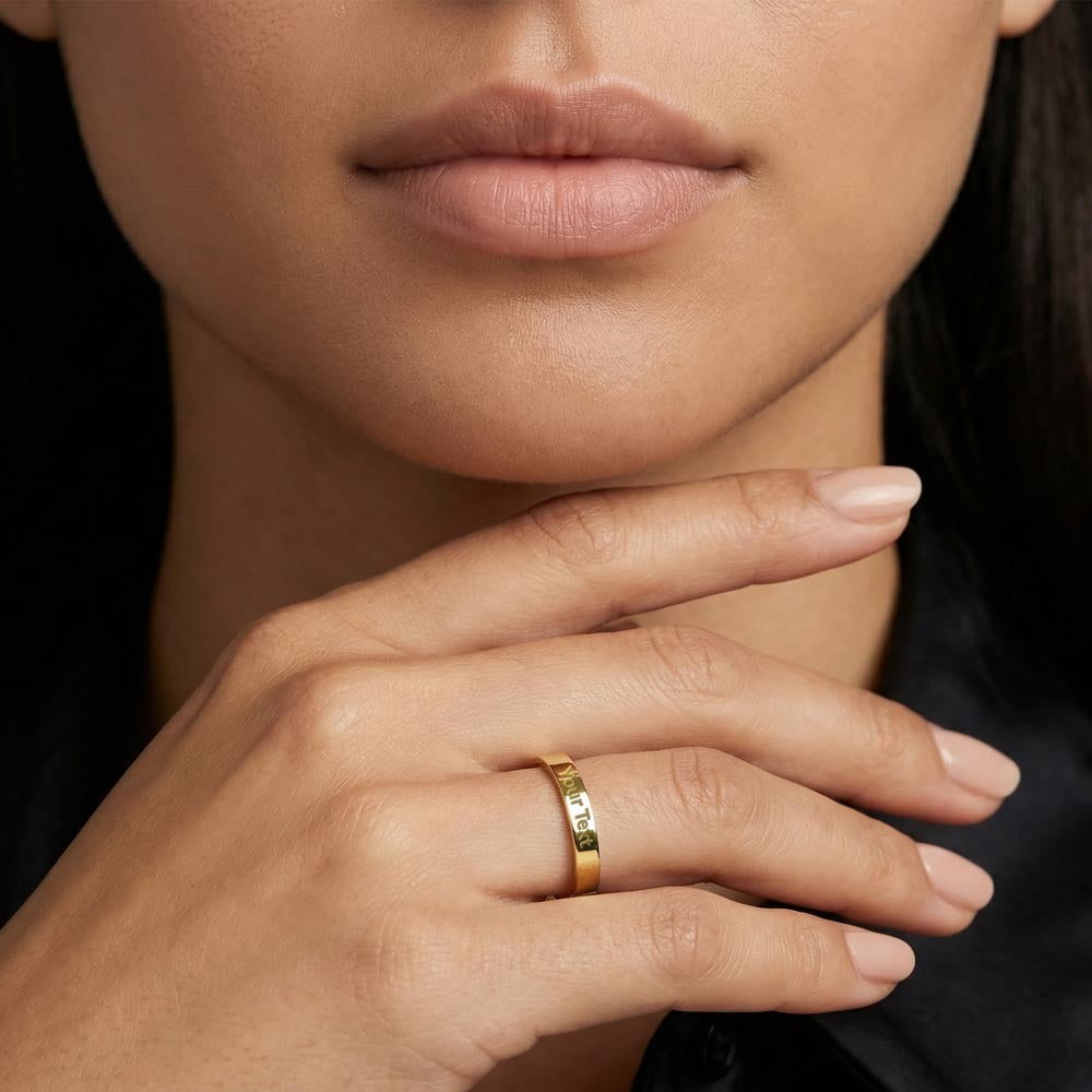 Engraved Women’s Ring – A Little Extra Love for Cat Moms