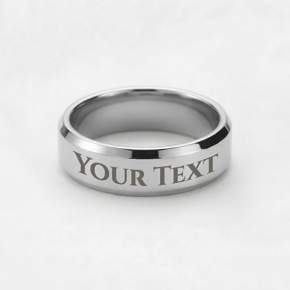 To The Best Cat Dad Ever Engraved Men's Ring | Father's Day Gift for Cat Dads