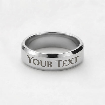 To The Best Cat Dad Ever Engraved Men's Ring | Father's Day Gift for Cat Dads