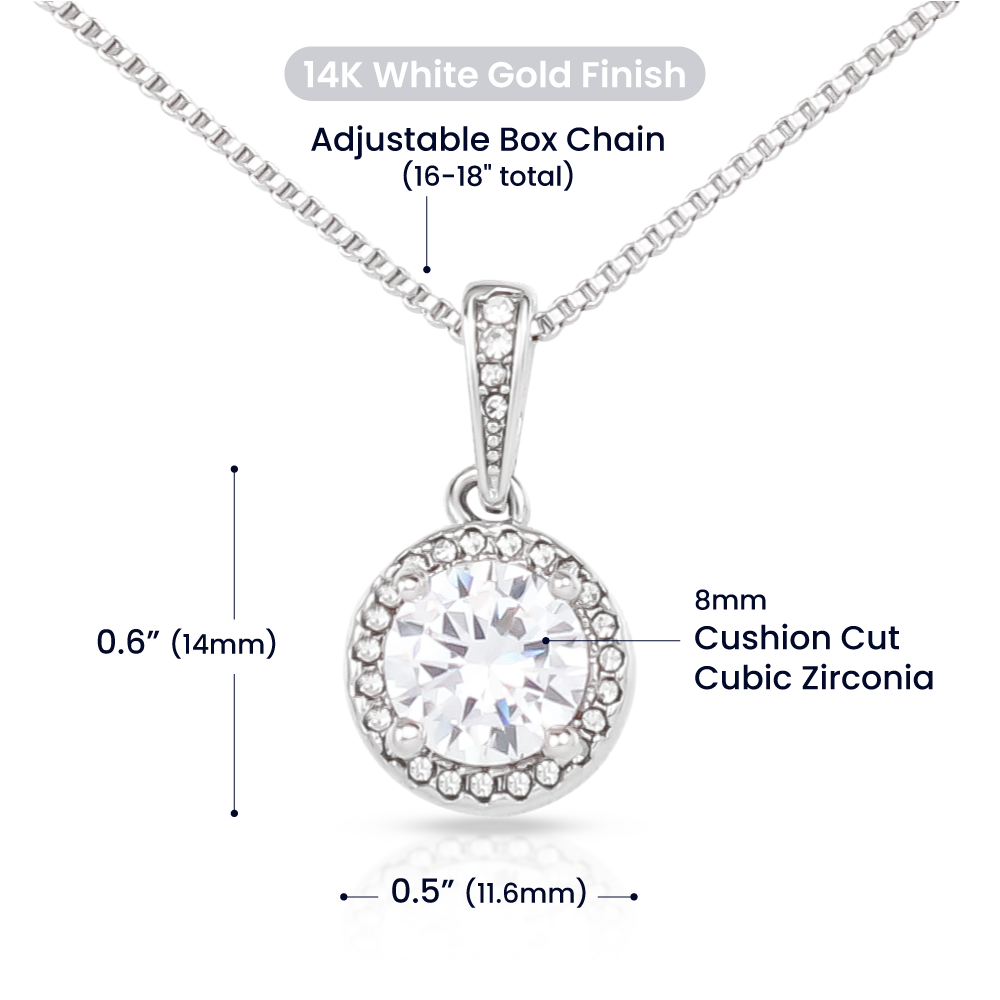 To My Human – Forever Loved Eternal Hope Necklace | Mother's Day Gift from the Cat for Cat Moms