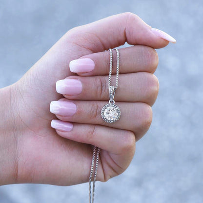 To My Daughter Eternal Hope Necklace | Cat Lover Daughter Gift