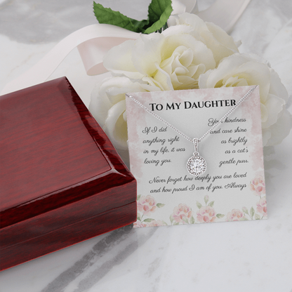 To My Daughter Eternal Hope Necklace | Cat Lover Daughter Gift