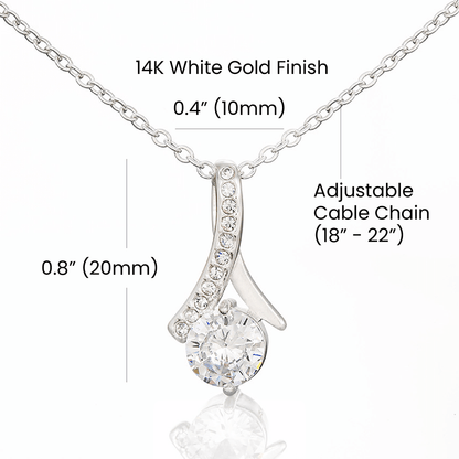 To My Mom Alluring Beauty Necklace | Cat Lover Mother's Day Gift