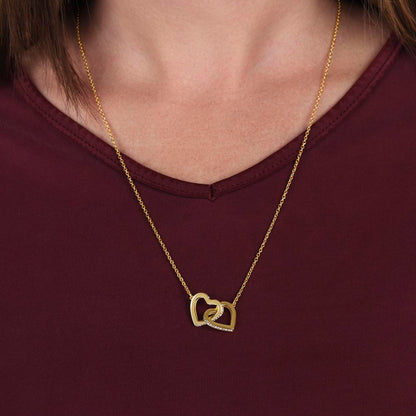 Two Hearts, One Love Cat Mom Necklace – From the Cat Gift for Cat Lovers