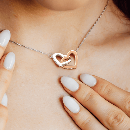 To My Mother – Forever Grateful Interlocking Hearts Necklace | Mother's Day Gift for Cat Moms