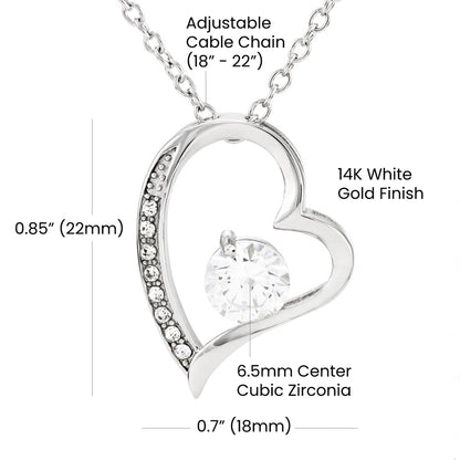 To My Daughter – Forever Proud Forever Love Necklace | Mother's Day Gift for Cat Lovers